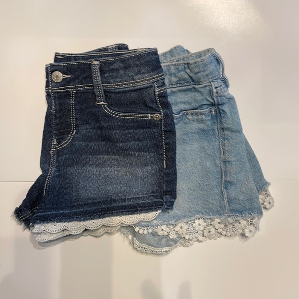 Sonoma and H&M Lace Trimmed Shorts Sz 7